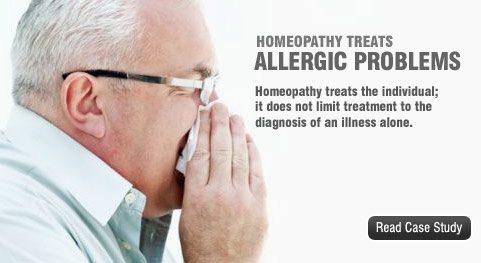 Homeopathy treats allergic problems