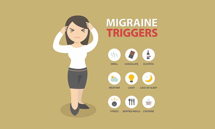 5 COMMON TRIGGERS OF MIGRAINE