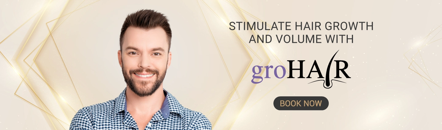Stimulate hair growth and volume with groHair