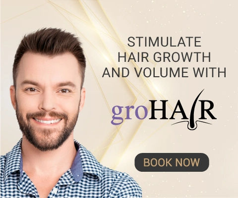 Stimulate hair growth and volume with groHair