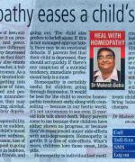 Homeopathy eases a child’s distress 