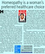 Homeopathy is a woman’s preferred healthcare choice