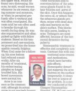 Homeopathy treats acne from the root