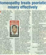 Homeopathy treats psoriatic misery effectively