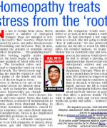 Homeopathy treats stress from the ‘root’
